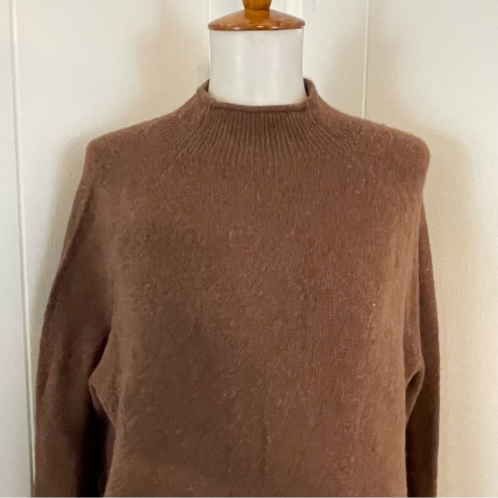 J. Crew Wool Alpaca Mix Knit Sweater Women’s XS Mock Neck Long‎ Sleeve - Picture 3 of 10